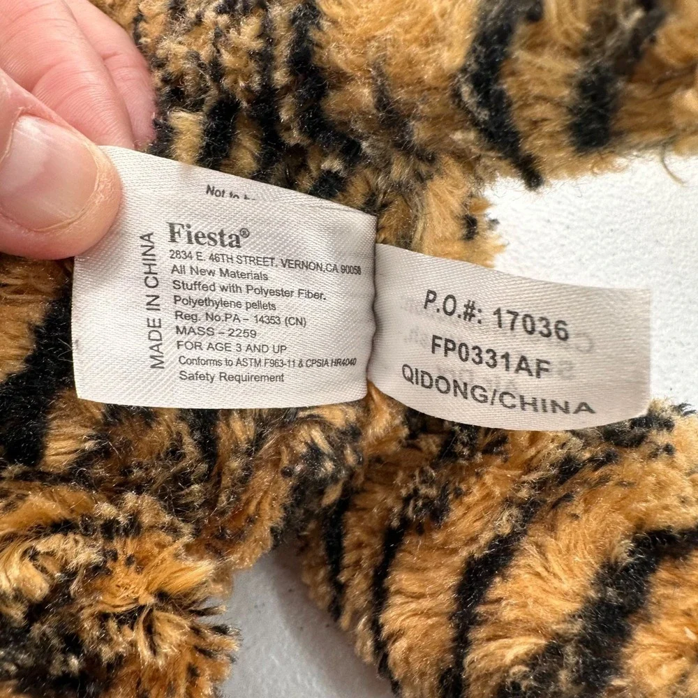 Fiesta Bean Bag Tiger Plush 8
